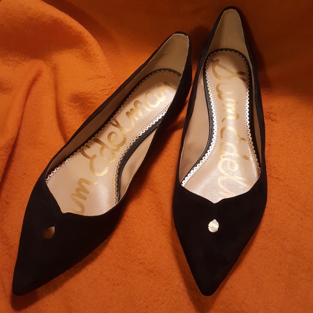 Women's Black Suede Flats - Sam Edelman